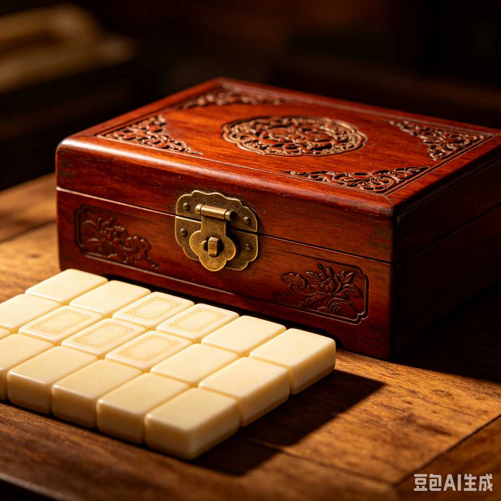 classic oriental board game mahjong